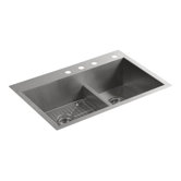 Vault Smart Divide Offset Sink