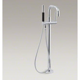Purist Floor-Mount Bath Filler with Handshower