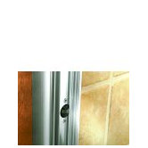 Fluence Frameless PIVot Shower Door with Falling Lines Glass, 36.25" - 37.75" x 65.5"