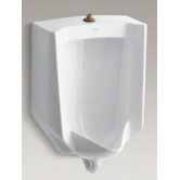 Bardon Washout Wall-Mount High Efficiency 1/8 Gpf Urinal with Top Spud