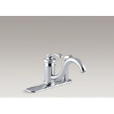 Fairfax Three-Hole Kitchen Sink Faucet with 9" Spout and Matching Finish Sidespray in Escutcheon