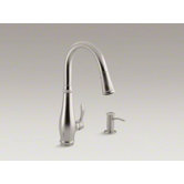 Cruette Single Handle Kitchen Faucet with Pull-Down Spray