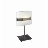 One Light Table Lamp in Matte Chrome