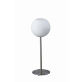 One Light Table Lamp in Matte Chrome
