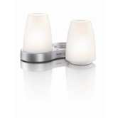 Two Light Table Light in White