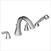 Felicity Double Handle Roman Tub Faucet with Built-in Hand Shower Diverter