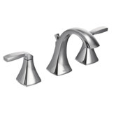 Two Handle Widespread High Arc Bathroom Faucet