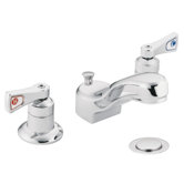 M-Dura Double Handle Widespread Bathroom Faucet with Drain Hole