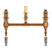 Two Handle Roman Tub Valve 10" Center 0.5" Pex Wirsbo Pex Connection