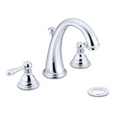 Kingsley Widespread Bathroom Faucet with Double Lever Handles