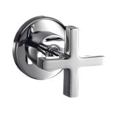 Axor Citterio Volume Control Shower Faucet Trim with Cross Handle
