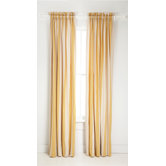 Madeline Stripe Window Panel in Gold