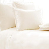 Classic Ruffle Duvet Cover and Shams in Ivory