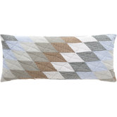 Blanket Patchwork Quilt Double Boudoir Pillow
