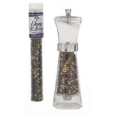 7.5'' Acrylic With Tube Shake N' Twist Salt Shaker - Pepper Mill Combo