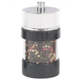 Rita 4.6'' Black Salt Shaker - Pepper Mill Combo