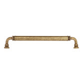 Oversized Handle 12" Smooth Brass Appliance Handle Pull in Dark Antique Brass