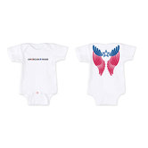 Patriotic Baby Bodysuit in White