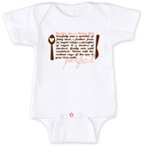 Recipe For A Baby Girl White Bodysuit