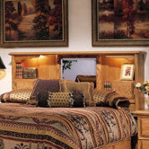 Country Heirloom Bookcase Headboard