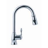 Farm House One Handle Single Hole Arc Pull Down Kitchen Faucet