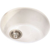 Luna Fireclay Top Mount Drop-In Kitchen Sink