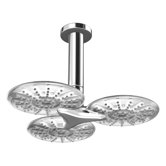 HansaClear Ceiling Mount Showerhead with Arm