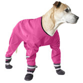 Dog Jog Rainsuit in Pink
