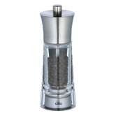 Genova Acrylic Pepper Mill with Stainless Steel Top