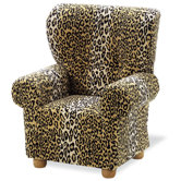 Kindersessel "Irmgard"mit Samtkissen Leopard