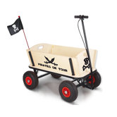 Bollerwagen "Pirat Jack" in Schwarz lackiert