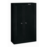 10 Gun Double Door Security Cabinet in Black