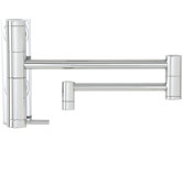1.1 Gpm Contemporary One Handle Wall Mount Pot Filler Faucet