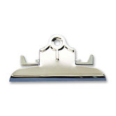 Metal Clip, For Clipboard, 6", Nickel-Plated, Brown