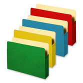 Accordion File Pockets, 9.5" x 11.75", 3.5" Expansion, Various Colors