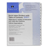 Index Dividers W/Table Of Contents, Punched, 12-Tab, Multi