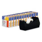 Tape, w/ Dispenser, 3/4"x1000", 12/PK, Black