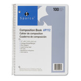 Composition Book, 100 Sheets, College Ruled, 11"x8-1/2", White