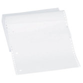 Computer Paper, Plain, 20 lb., 3 HP, 9-1/2"x11", 2300 Sh/CT, White