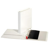Locking D-Ring View Binder, 1-1/2 "Capacity,11"x8-1/2", White/Black