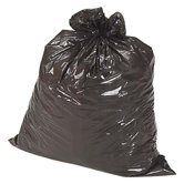 (100 per Carton) 2-Ply Can Liners, Brown/black