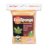Ecosponge, Drip Free, Large, 6"x4", 2 per Pack, Light Blue