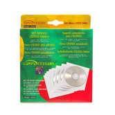 Self-Adhesive Poly CD/DVD Holders, White