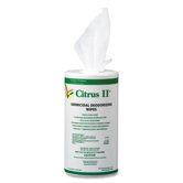 Germicidal Deodorizing Wipes, 125 Wipes, Citrus