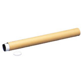 Economy Recycled Mailing Tubes, 2" x 31", Yellow kraft, 25 per Carton