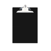 Recycled Plastic Clipboards, 1" Capacity, Black