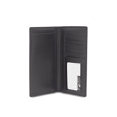 Capital Leather Checkbook Wallet in Black