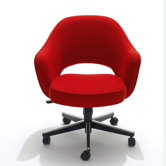 Conference Armchair with Castors by Eero Saarinen