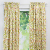 Findlay Apricot Linen Rod Pocket Curtain Panel
