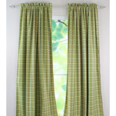 Upstream Plaid Cotton Rod Pocket Curtain Panel